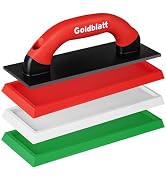 Goldblatt Grout Float with 3 Replaceable Pads, 3-3/4" x 9-5/8" Rubber Grout Float for Tile with S...