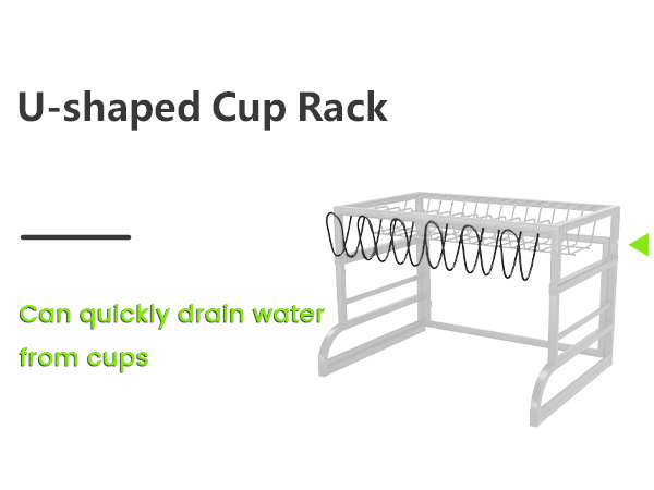 dish drying rack 2 tier