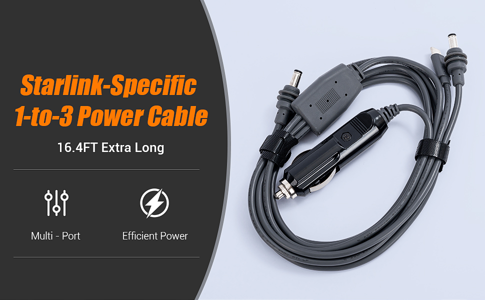 16.4FT/5M 6.5FT/2M-3 in 1 Starlink Mini