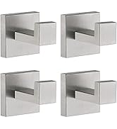 Towel Hooks for Bathrooms, Brushed Nickel Towel Hook for Kitchen Bathroom, SUS304 Stainless Steel...