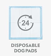 Paw Inspired Heavy Duty 24hr Protection Large Adhesive Puppy Pads | Extra Thick, Super Absorbent ...