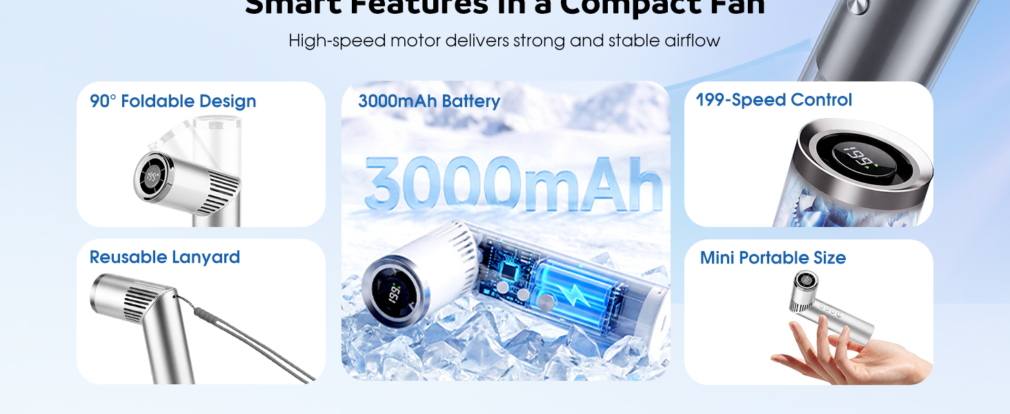 portable fan handheld fan mini fan personal fan rechargeable fan usb fan travel fan small fan