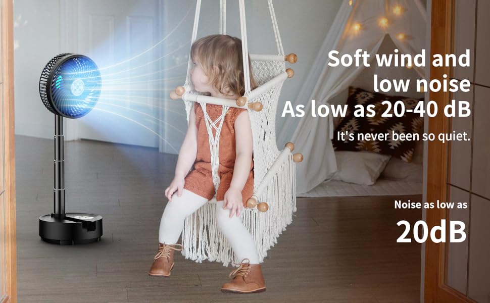 Soft wind and low noise As low as 20-40 dB It&amp;#39;s never been so quiet. Noise as low as 20dB