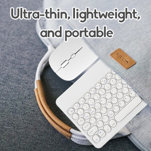 Bluetooth Keyboard and Mouse Combo for iPad - Rechargeable Wireless Keyboard