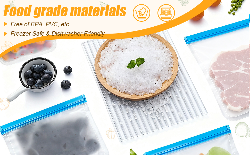 Reusable Silicone Food Storage Bags