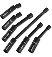 WORKPRO 6-Piece 3/8" Drive Magnetic Spark Plug Socket Set – 12-Point, Includes 9/16", 5/8", 13/16...