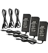 LEDMO 3 Pack LED Power Supply, Transformers,LED Adapter, 12V, 5A Max, 60 Watt Max, for LED Strip ...