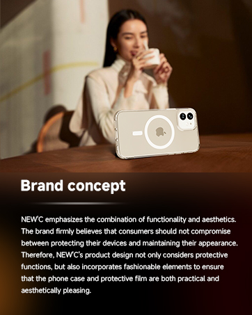 Text reads: 'Brand concept'. Marketing presentation showing product lifestyle photography with overlaid text descriptions and branding elements.