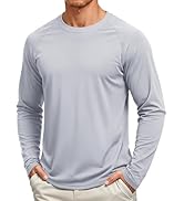 TACVASEN Men's Long Sleeve Shirts UPF 50+ Sun Protection Dry Fit Shirt Lightweight Workout Athlet...