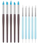 UUSYCUN 10PCS Silicone Clay Sculpting Tool, 2-Way Clay Shaper &amp; Sculpter Brushes Tools for Modeli...