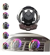 Robot Funny Air Freshener,Car Air Freshener Cute with 5 Dynamic Lightings,Voice Control,USB Charg...