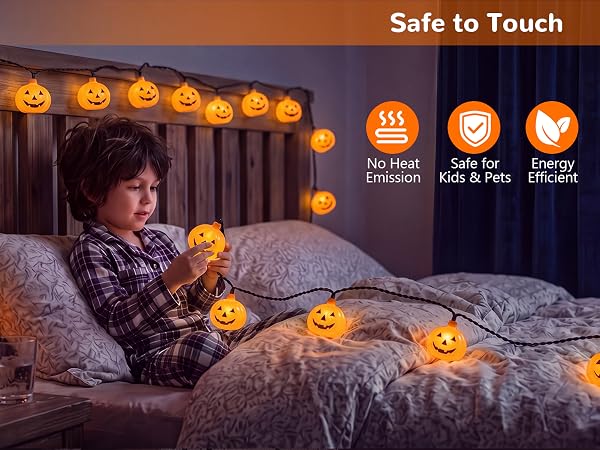 halloween string lights; hanging jack o lanterns lights outdoor; plug in outdoor halloween lights