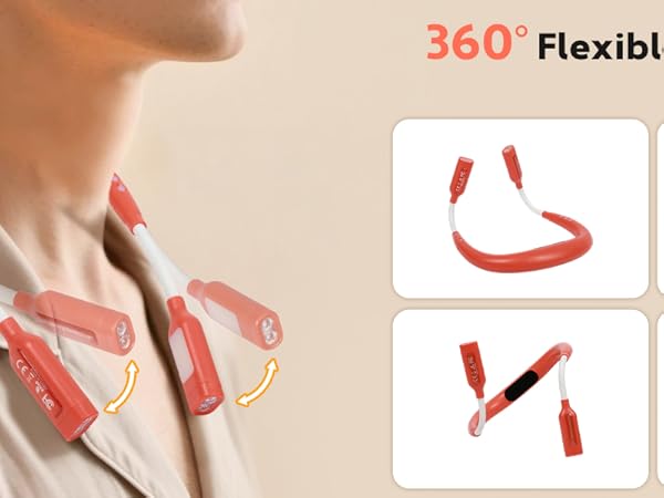 folable neck reading light
