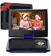 SUNPIN 11" Portable DVD Player for Car and Kids with 9.5 inch HD Swivel Screen, 5 Hour Rechargeab...