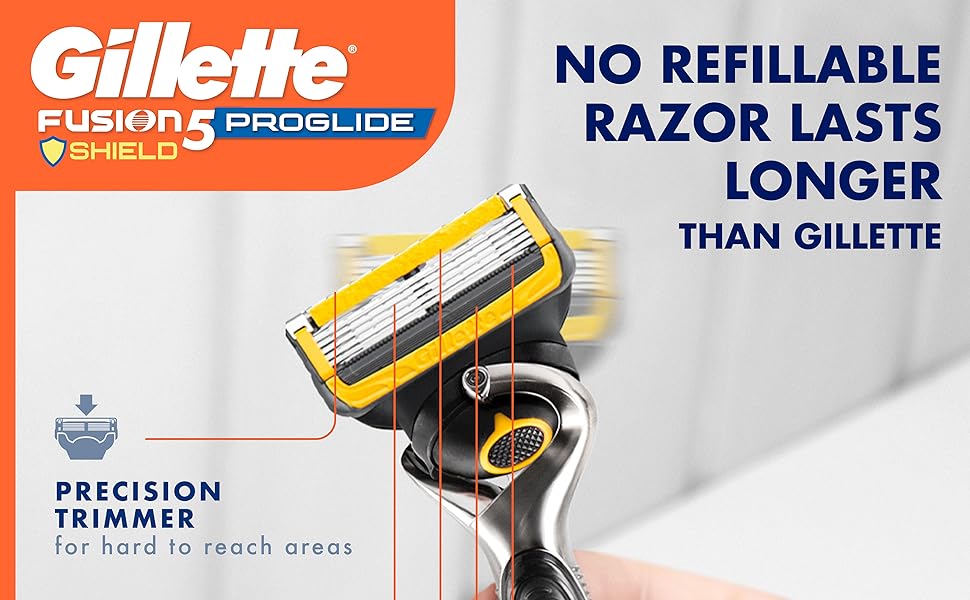 Gillette Fusion5 ProGlide Shield razor gets virtually every hair with the flexball