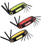 HAUTMEC 25PCS Folding Allen Wrenches Sets, SAE/Torx/Metric Hex Allen Key Set, Heat Treated Chrome...