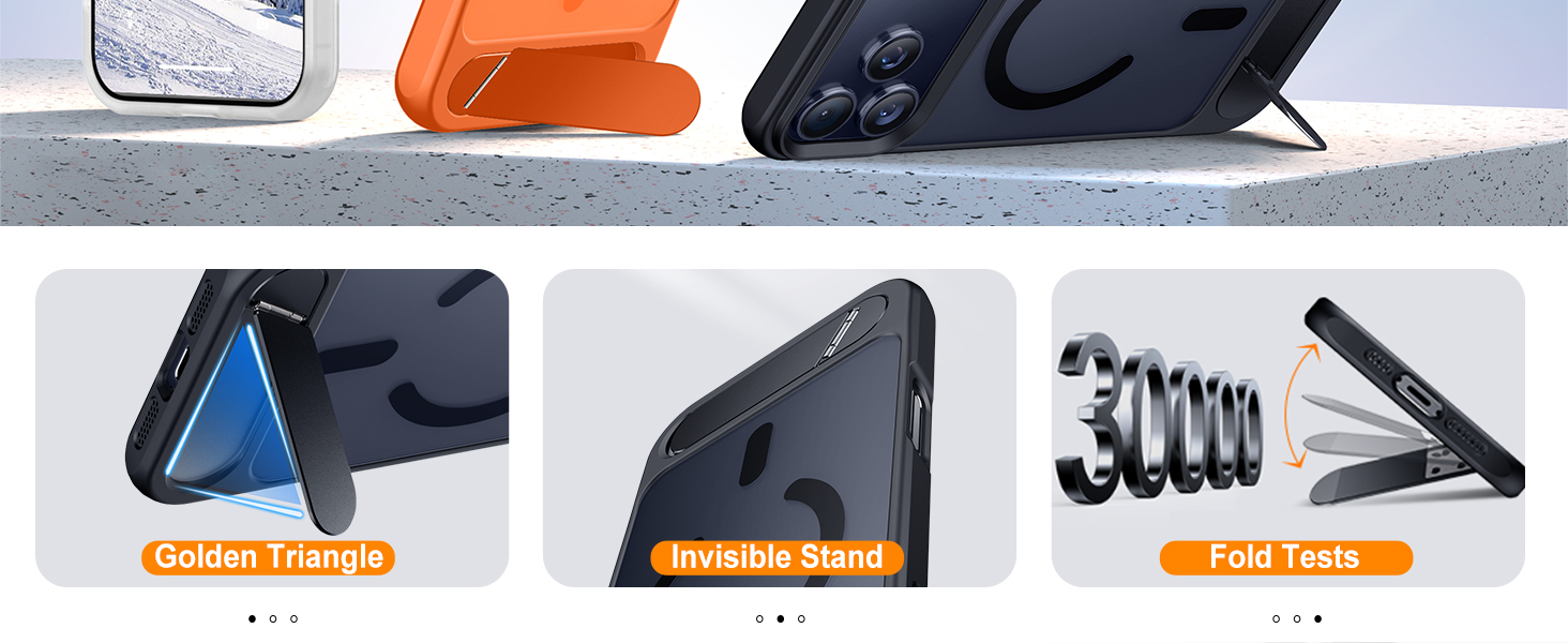 2. designed for iPhone 17 pro case with kickstand