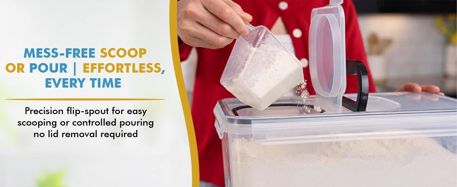 Airtight Cereal Containers, Large Cereal Containers Storage, Food Containers with Lids Airtight