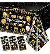 Pymurod 3pcs Rude That You’re Leaving But OK Napkins We Will Miss You Tablecloths Farewell Retire...