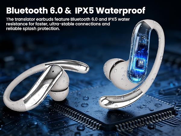 Bluetooth 6.0 &amp; IPX5 Waterproof