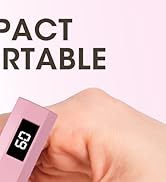 mlogiroa UV Nail Light Handheld UV Light for Nails 3W Portable Led Lamp with 2 Timer Settings 20/...