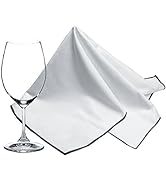 SINLAND Microfiber Glass Polishing Cloths Thick Lint -Free Drying Towels for Wine Glasses Stemwar...