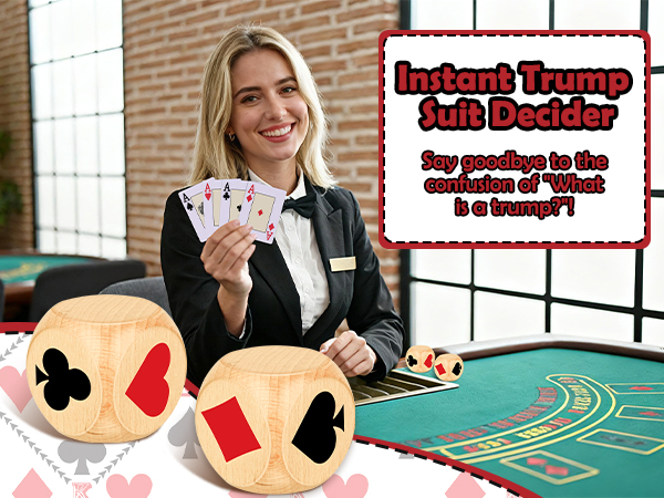 Euchre Trump Marker Dice Kit