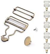 6 Sets Metal Overalls Buckles, 1-1/2
