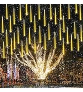11.8 inch 10 Tubes 240 LED Meteor Shower Raindrop Lights with Timer Function Cascading Lights LED...