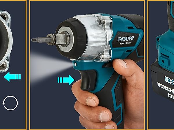 Cordless impact wrench drive power wrenches electric 1/2 inch high torque brushless socket set combo