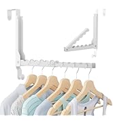 WLCSNG Over The Door Hooks, Extended Over The Door Clothes Hanger with 11 Ridges,Space-Saving Ove...