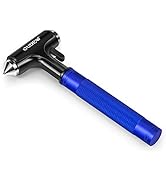 OUDEW Car Safety Hammer, Car Glass Breaker with Seat Belt Cutter, Automotive Escape Tool, Metal W...
