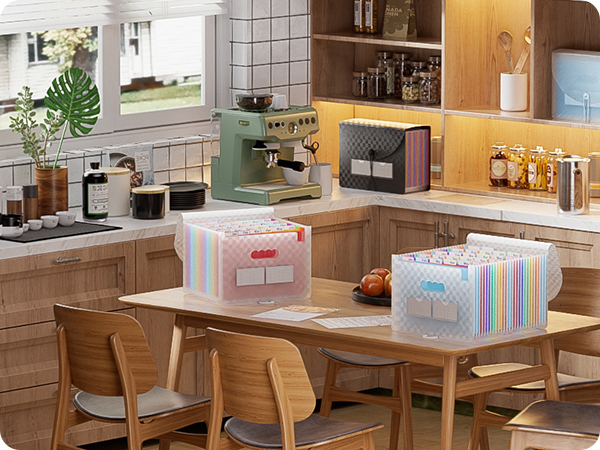 ThinkTex Accordion File Organizer, 26 Pockets Expanding File Folders