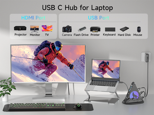 usbc hdmi sd card hub