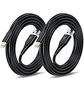 iPhone Charger Cable 10 ft 2Pack, [Apple MFi Certified] Extra Long Lightning Cable Fast Charging ...