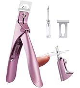 MelodySusie Acrylic Nail Clippers, Professional Nail Clippers Cutters for Acrylic Nails Fake Nail...