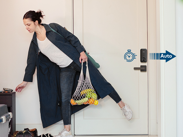 keyless entry door lock deadbolt with handle set