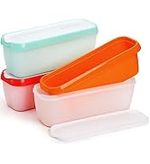 Peohud 3 Pack Ice Cream Containers, 1.5 Quarts Ice Cream Tubs with Lids, Freezer Storage Containe...