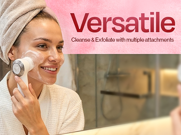 Hummingbird Flexy women facial cleansing brush exfoliating skin with interchangeable attachments