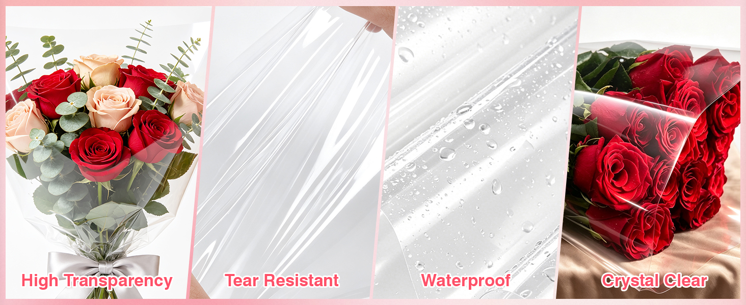 It is very suitable for gift basket packaging, flower packaging, bread pastry or snack packaging