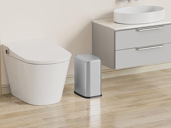 2.1 Gallon Bathroom Trash Can