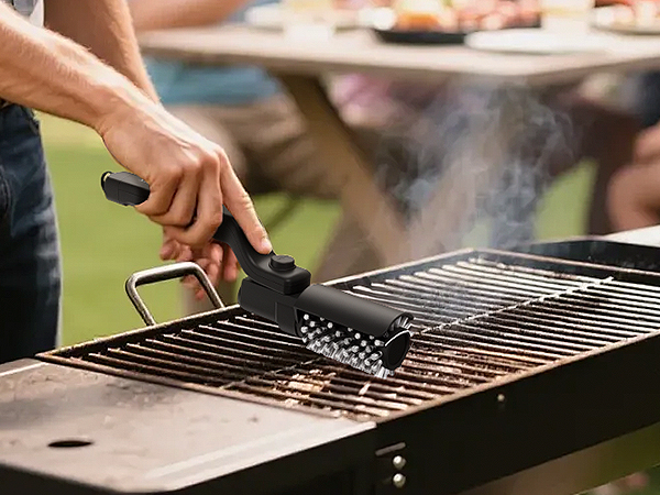 electric grill brush for outdoor grill drayvorx electric grill brush