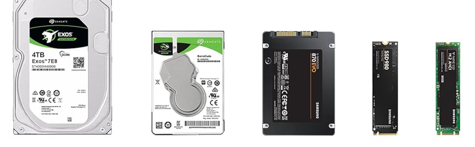 Support for Multiple Types of SSD and HDD