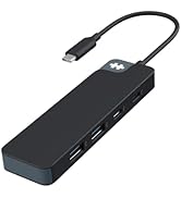 HyperDrive Flex USB Hub 4-Port Adapter — USB C Extender for Fast File Transfers &amp; Multi-Device Co...