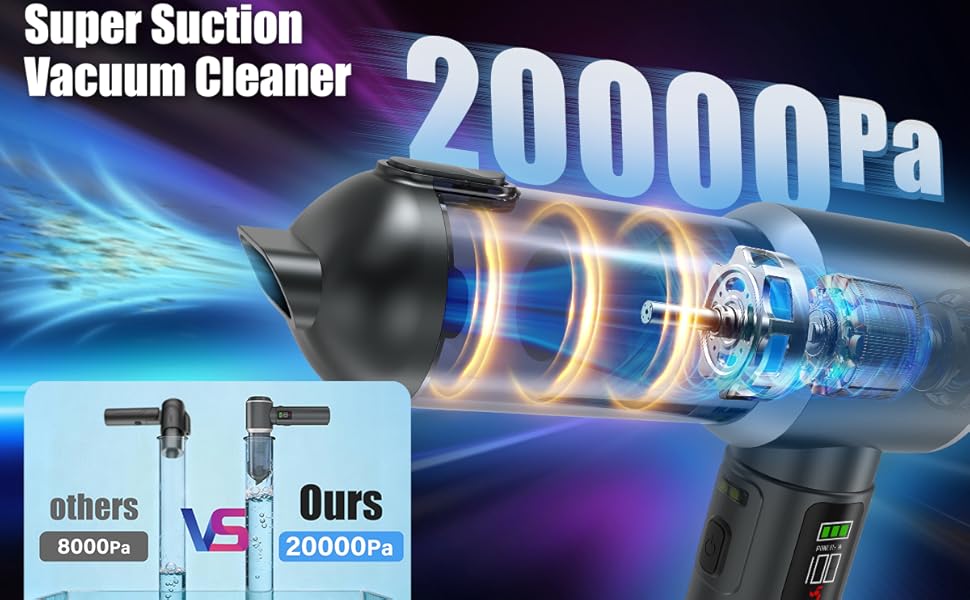 wudoo 5-in-1 Car Vacuum Cleaner