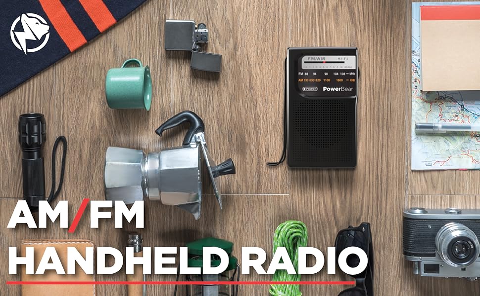 PowerBear AM/FM Handheld Radio