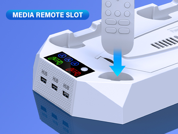 ps5 slim cooling stand with controller charging station and cooling fan