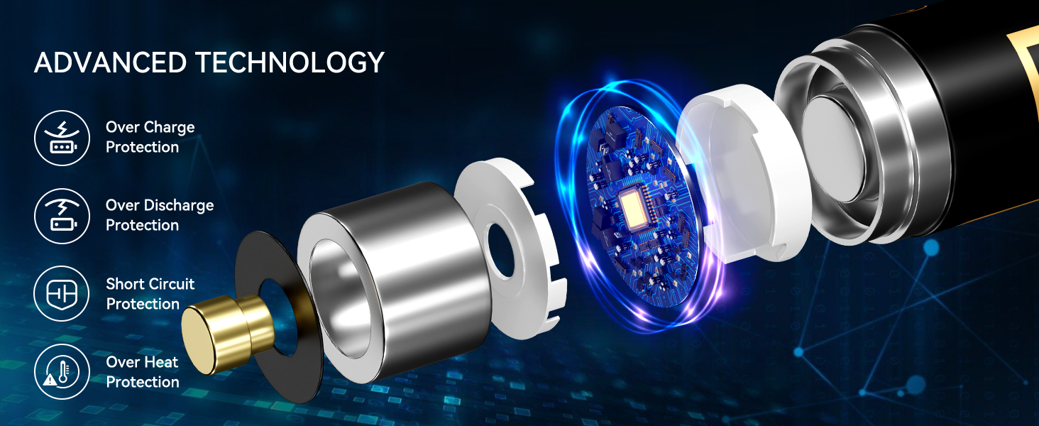 aa rechargeable lithium batteries