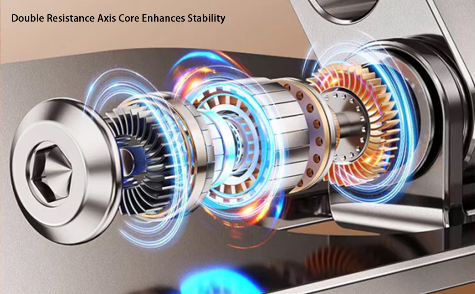 Dual Folding Cell Phone Stand Fully Adjustable Foldable Desktop Phone