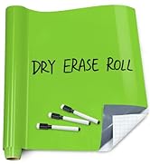 T&amp;W SAME FILM White Board Dry Erase-Colorful Whiteboard Wall Sticker Roll 17.3''X78.7''-Self Adhe...